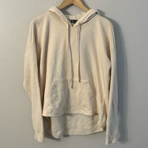 SPLENDID Waffle Cozy Sweater Hoodie